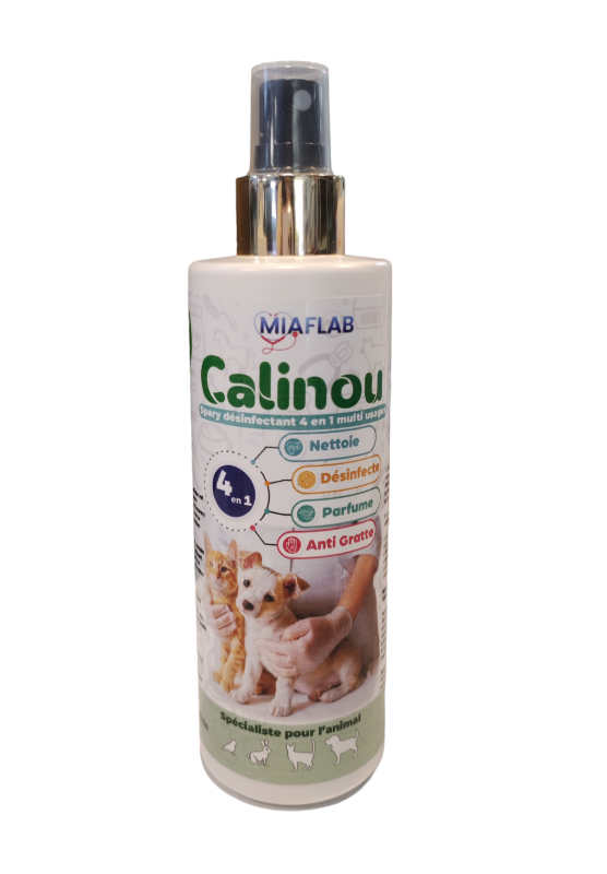 CALINOU - Nettoyage a Sec, Spray Anti Gratte 4en1 200 ml